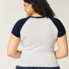 Tricou cu decolteu ușor în V și imprimeu grafic Sweet ‘n Sporty Tricou cu decolteu ușor în V și imprimeu grafic Sweet ‘n Sporty