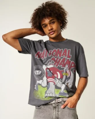 Tricou cu grafică Boxy University of Alabama Crimson Tide