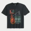 Tricou cu grafică Boxy University of Miami Hurricanes Tricou cu grafică Boxy University of Miami Hurricanes