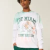 Tricou cu grafică Boxy University of Miami Hurricanes Tricou cu grafică Boxy University of Miami Hurricanes