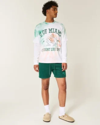 Tricou cu grafică Boxy University of Miami Hurricanes