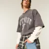 Tricou cu grafică graffiti Tricou cu grafică graffiti