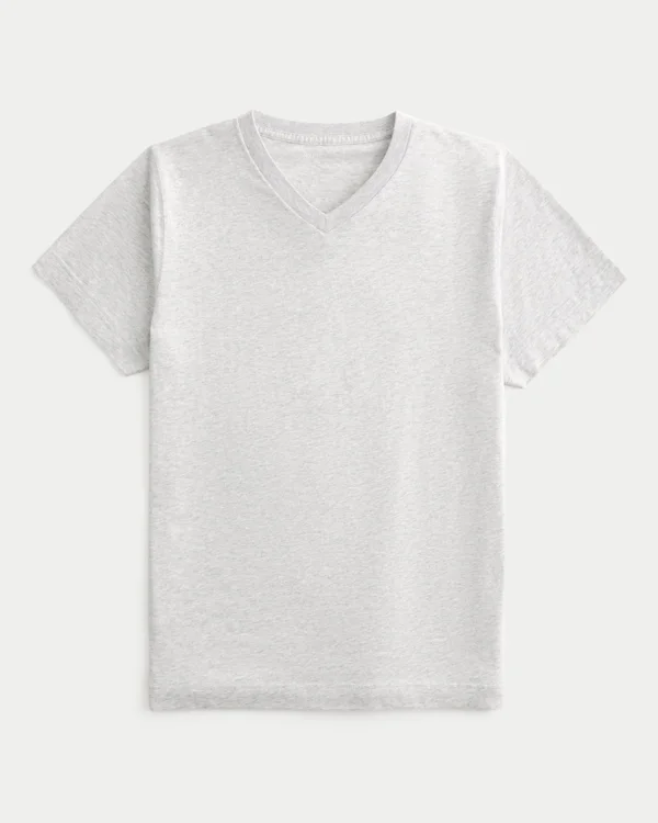 Tricou cu gât în V Tricou cu gât în V