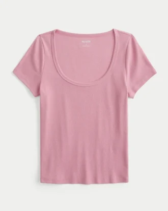 Tricou cu gât rotund
