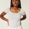 Tricou cu gât rotund Tricou cu gât rotund