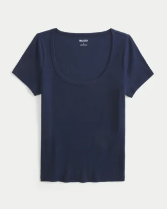 Tricou cu gât rotund