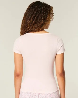 Tricou cu gât rotund