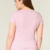 Tricou cu guler rotund Tricou cu guler rotund