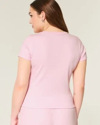 Tricou cu guler rotund