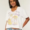 Tricou cu guler rotund și grafică LSU Tigers