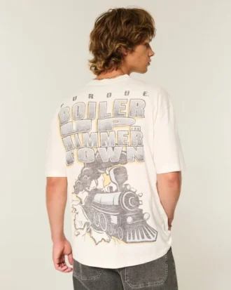 Tricou cu imprimeu Boilermakers al Universității Purdue