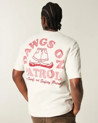 Tricou cu imprimeu Boxy Dawgs on Patrol