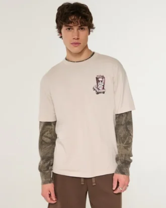 Tricou cu imprimeu Boxy Dr Pepper