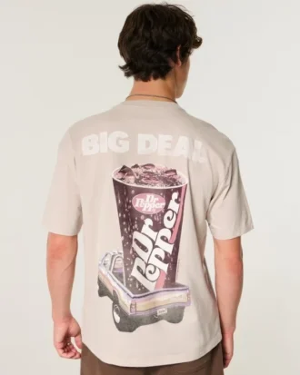 Tricou cu imprimeu Boxy Dr Pepper
