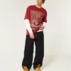 Tricou cu imprimeu Boxy Florida State University Tricou cu imprimeu Boxy Florida State University