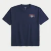 Tricou cu imprimeu Boxy Gonzaga University Bulldogs Tricou cu imprimeu Boxy Gonzaga University Bulldogs