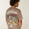 Tricou cu imprimeu Boxy NASCAR Liquid Death Tricou cu imprimeu Boxy NASCAR Liquid Death