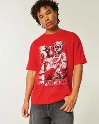 Tricou cu imprimeu Boxy NC State Wolfpack