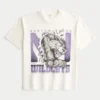 Tricou cu imprimeu Boxy Northwestern University Wildcats