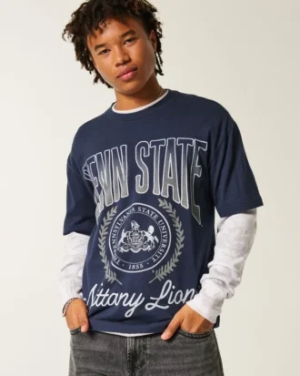 Tricou cu imprimeu Boxy Penn State Nittany Lions