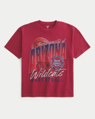 Tricou cu imprimeu Boxy University of Arizona Wildcats