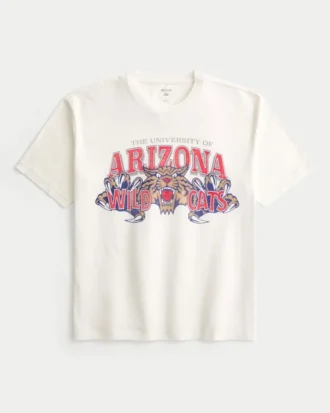 Tricou cu imprimeu Boxy University of Arizona Wildcats