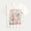 Tricou cu imprimeu Boxy University of Arkansas Razorbacks Tricou cu imprimeu Boxy University of Arkansas Razorbacks