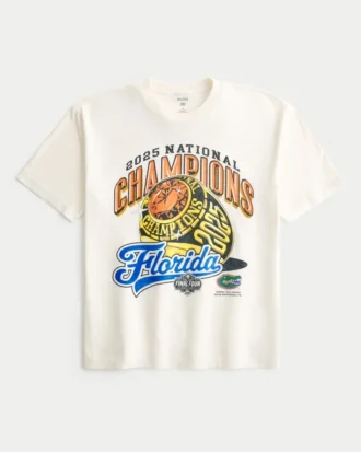 Tricou cu imprimeu Boxy University of Florida National Champions