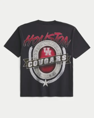 Tricou cu imprimeu Boxy University of Houston Cougars