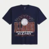 Tricou cu imprimeu Boxy University of Illinois Tricou cu imprimeu Boxy University of Illinois