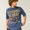 Tricou cu imprimeu Boxy University of Michigan Wolverines Tricou cu imprimeu Boxy University of Michigan Wolverines