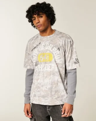 Tricou cu imprimeu Boxy University of Oregon Ducks