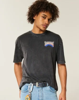 Tricou cu imprimeu Boxy University of Tennessee Volunteers