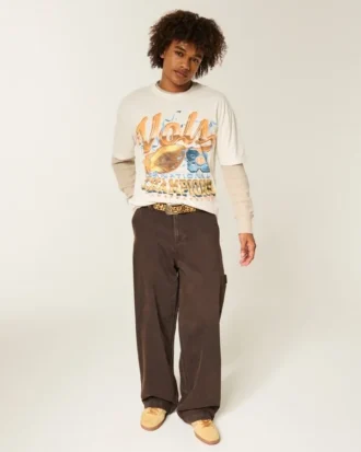 Tricou cu imprimeu Boxy University of Tennessee Volunteers