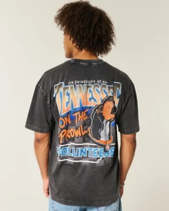 Tricou cu imprimeu Boxy University of Tennessee Volunteers