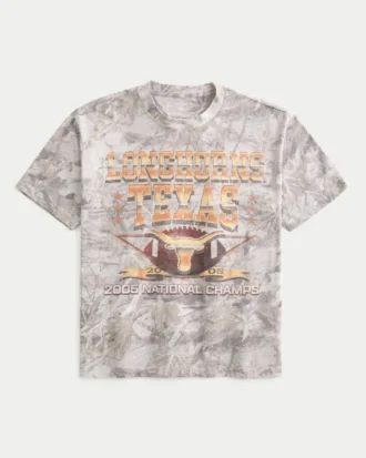 Tricou cu imprimeu Boxy University of Texas at Austin Longhorns