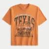 Tricou cu imprimeu Boxy University of Texas Longhorns Tricou cu imprimeu Boxy University of Texas Longhorns