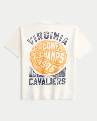 Tricou cu imprimeu Boxy University of Virginia Cavaliers