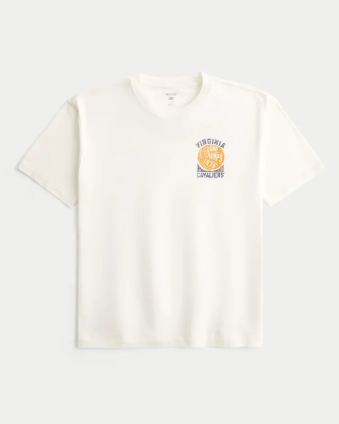 Tricou cu imprimeu Boxy University of Virginia Cavaliers Tricou cu imprimeu Boxy University of Virginia Cavaliers