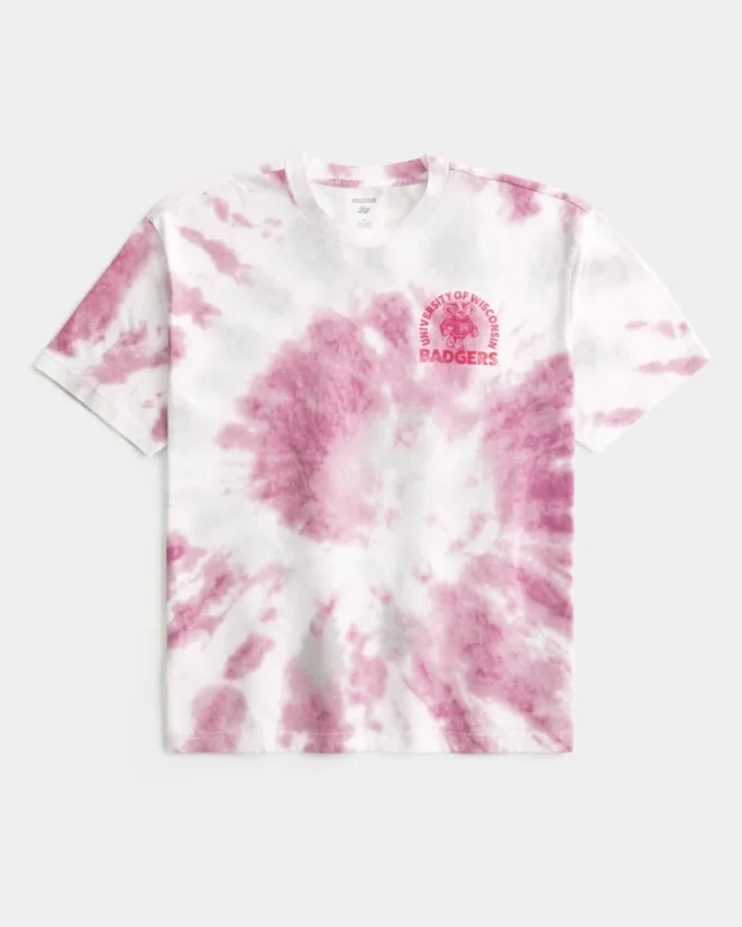 Tricou cu imprimeu Boxy University of Wisconsin Badgers Tricou cu imprimeu Boxy University of Wisconsin Badgers