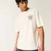 Tricou cu imprimeu Boxy University of Wisconsin Badgers Tricou cu imprimeu Boxy University of Wisconsin Badgers