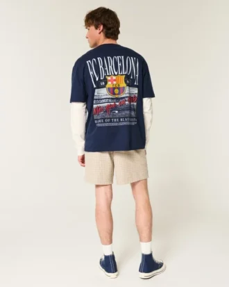 Tricou cu imprimeu FC Barcelona
