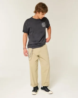 Tricou cu imprimeu grafic Boxy West Village Art Supply