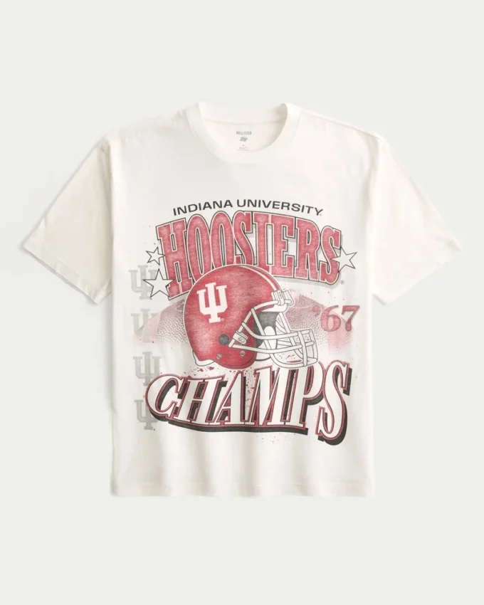 Tricou cu imprimeu Indiana University Hoosiers Tricou cu imprimeu Indiana University Hoosiers