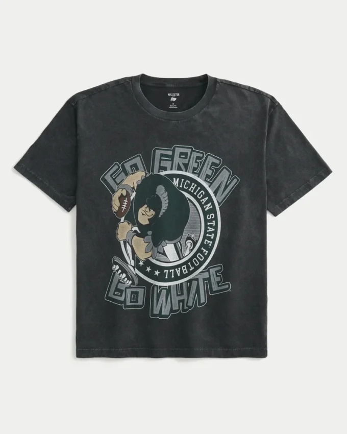 Tricou cu imprimeu Michigan State University Spartans Tricou cu imprimeu Michigan State University Spartans