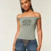 Tricou cu imprimeu New York City, cu umeri decupați Tricou cu imprimeu New York City, cu umeri decupați