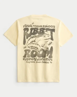 Tricou cu imprimeu Ribbit Room Saloon