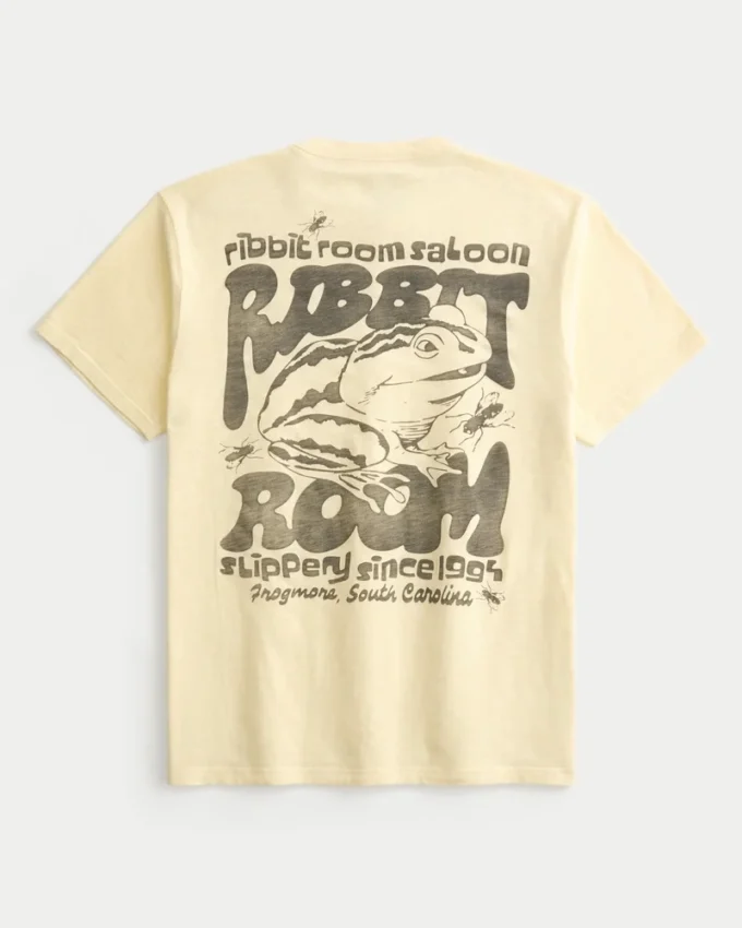 Tricou cu imprimeu Ribbit Room Saloon Tricou cu imprimeu Ribbit Room Saloon