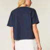 Tricou cu imprimeu Syracuse University și decolteu ușor decupat