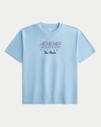 Tricou cu imprimeu University of North Carolina at Chapel Hill Tar Heels